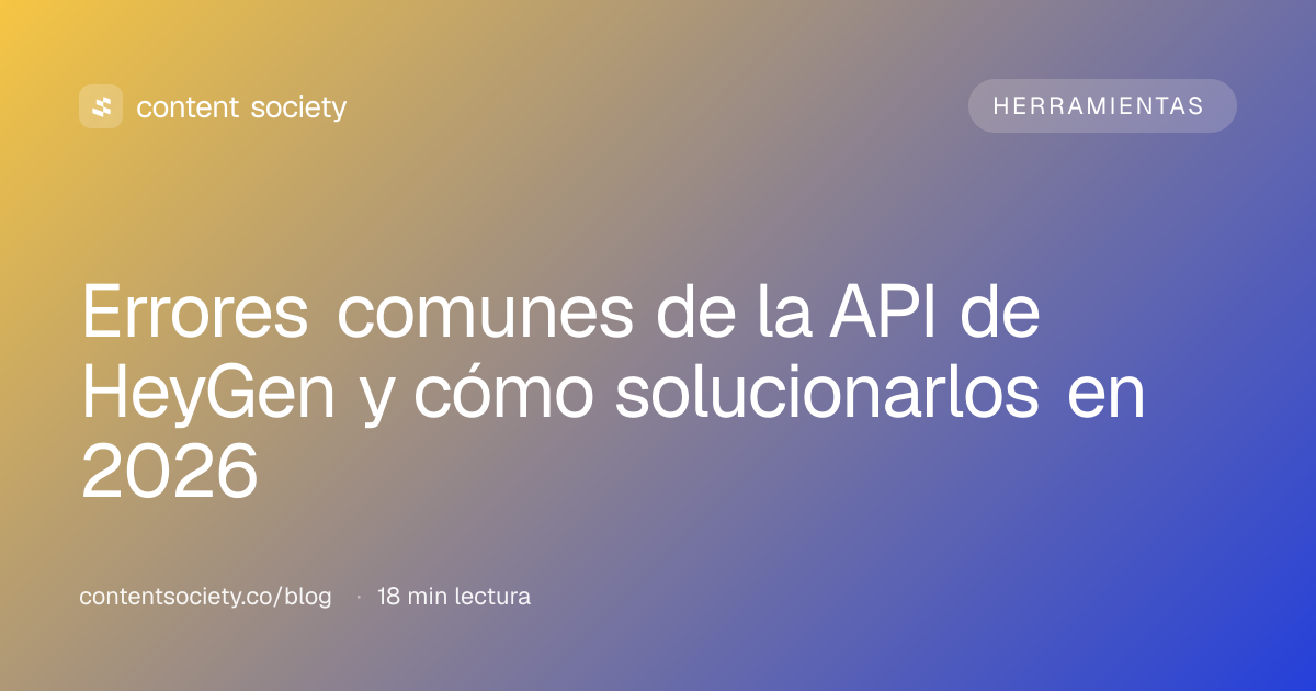 Errores comunes de la API de HeyGen y cómo solucionarlos en 2026 ...